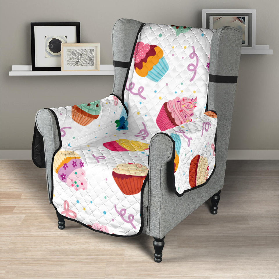 Cake cupcake design pattern Chair Cover Protector