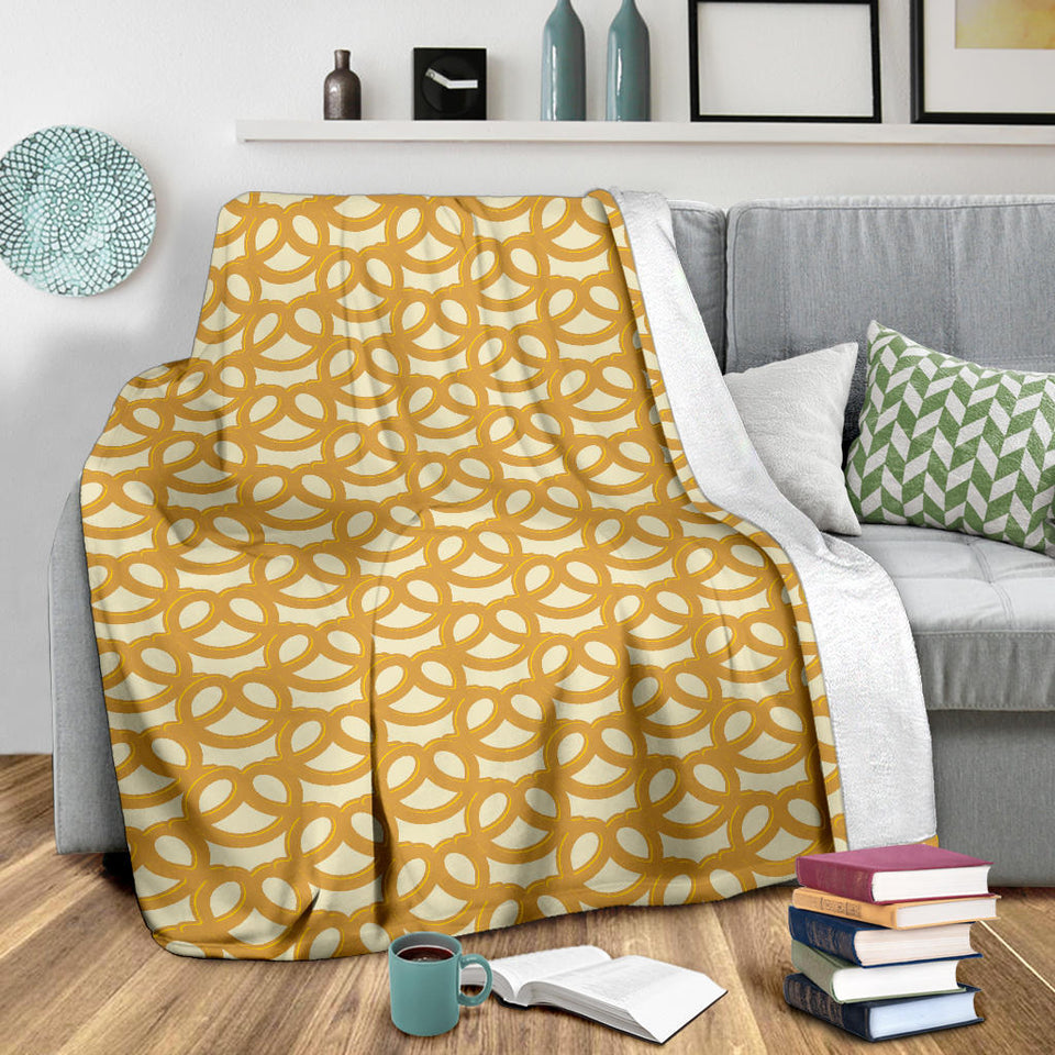 Pretzels Pattern Print Design 01 Premium Blanket