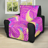 Moon pink rose background Recliner Cover Protector