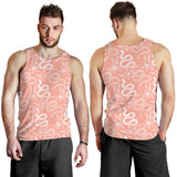 Snake lilies flower pattern Men Tank Top