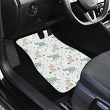 Cute Rhino Pattern Front Car Mats