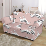 Cute Zebra Pattern Loveseat Couch Slipcover