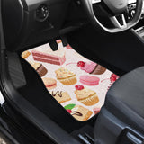 Cake Cupcake Sweets Pattern Front And Back Car Mats