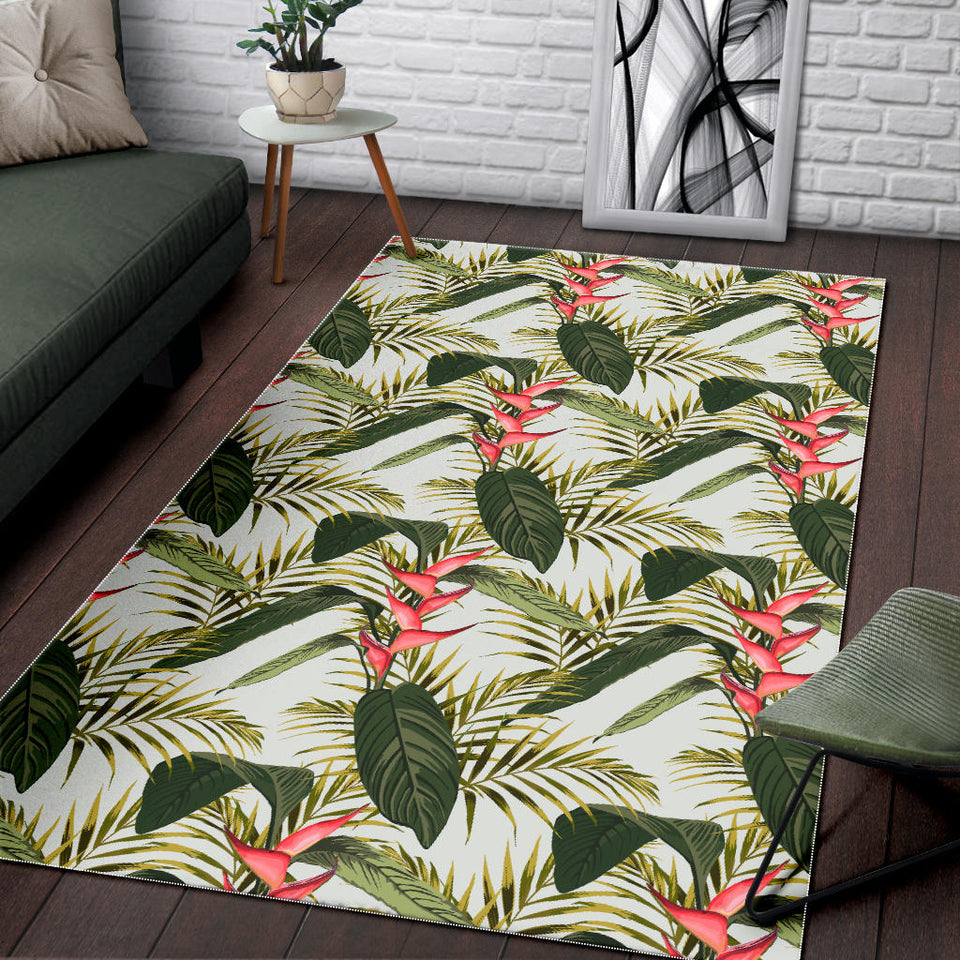 Heliconia Pattern Area Rug
