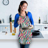 Colorful Zebra Skin Pattern Adjustable Apron