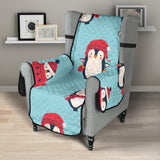 Cute penguin christmas  design pattern Chair Cover Protector