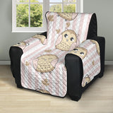 cute owl leaf Recliner Cover Protector