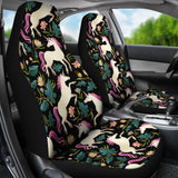 Unicorns Forest Background  Universal Fit Car Seat Covers