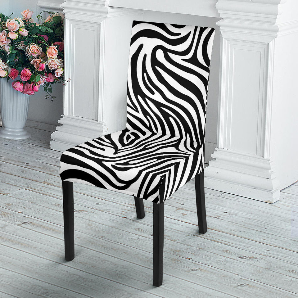 Zebra Skin Pattern Dining Chair Slipcover