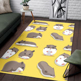 Cute Hamster Pattern Area Rug
