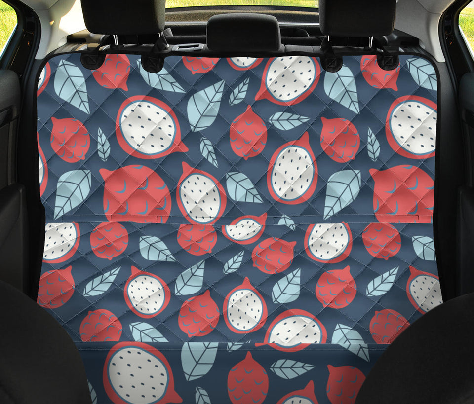 Dragon Fruits Dark Blue Background Dog Car Seat Covers