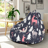 Deers Winter Christmas Pattern Bean Bag Cover