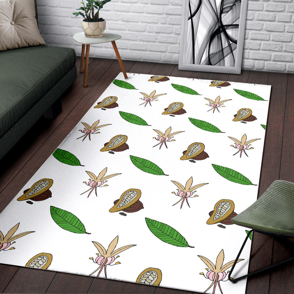 Color Hand Drawn Cocoa Pattern Area Rug