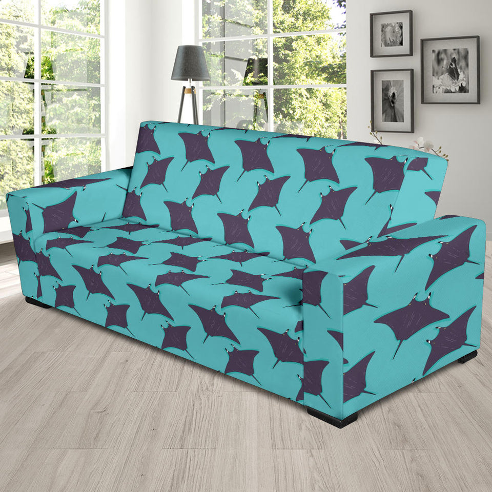 Stingray Pattern Print Design 02  Sofa Slipcover