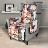 Peacock tropical flower pattern Chair Cover Protector