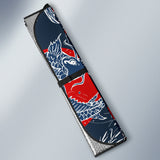 Koi Fish Carp Fishs Hand Drawn Japanese Art Car Sun Shade