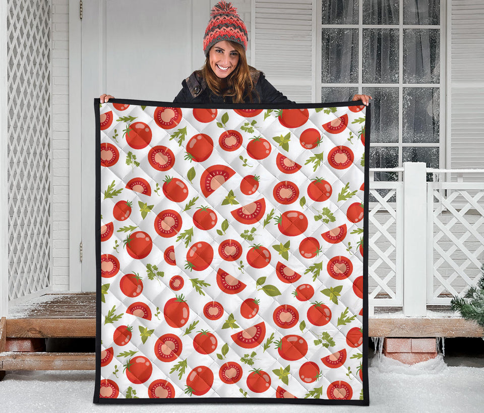 Tomato Pattern Premium Quilt