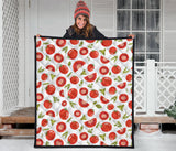 Tomato Pattern Premium Quilt