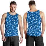 Airplane pattern in the sky Men Tank Top