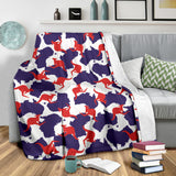 Kangaroo Australian Pattern Premium Blanket