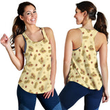 peanuts design pattern Women Racerback Tank Top