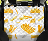 French Fries White Paper Box Pattern Dog Car Seat Covers
