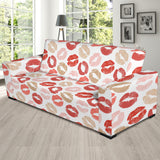 Lips Pattern Print Design 04 Sofa Slipcover