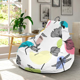 Dragonflies Ginkgo Leaves Pattern Bean Bag Cover