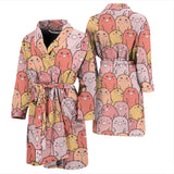 Pig Pattern Print Design 04 Men's Bathrobe