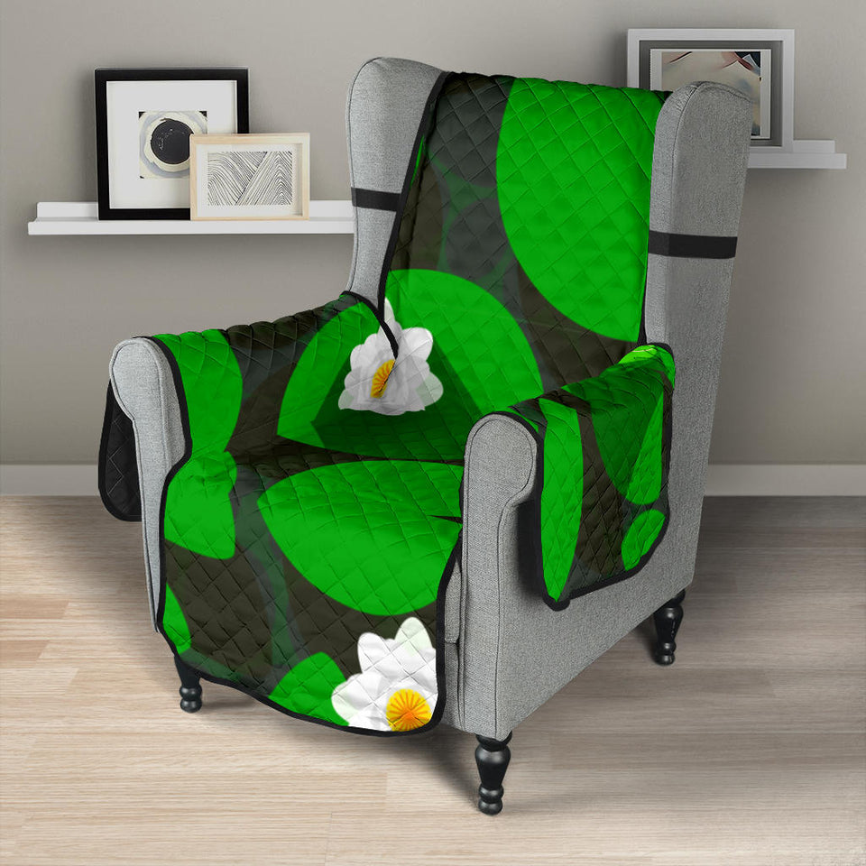Frog waterlily pattern Chair Cover Protector