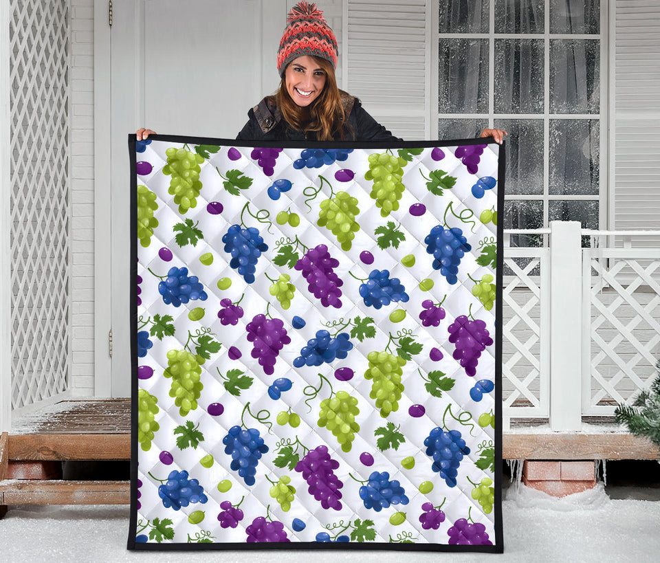 Grape Pattern Premium Quilt