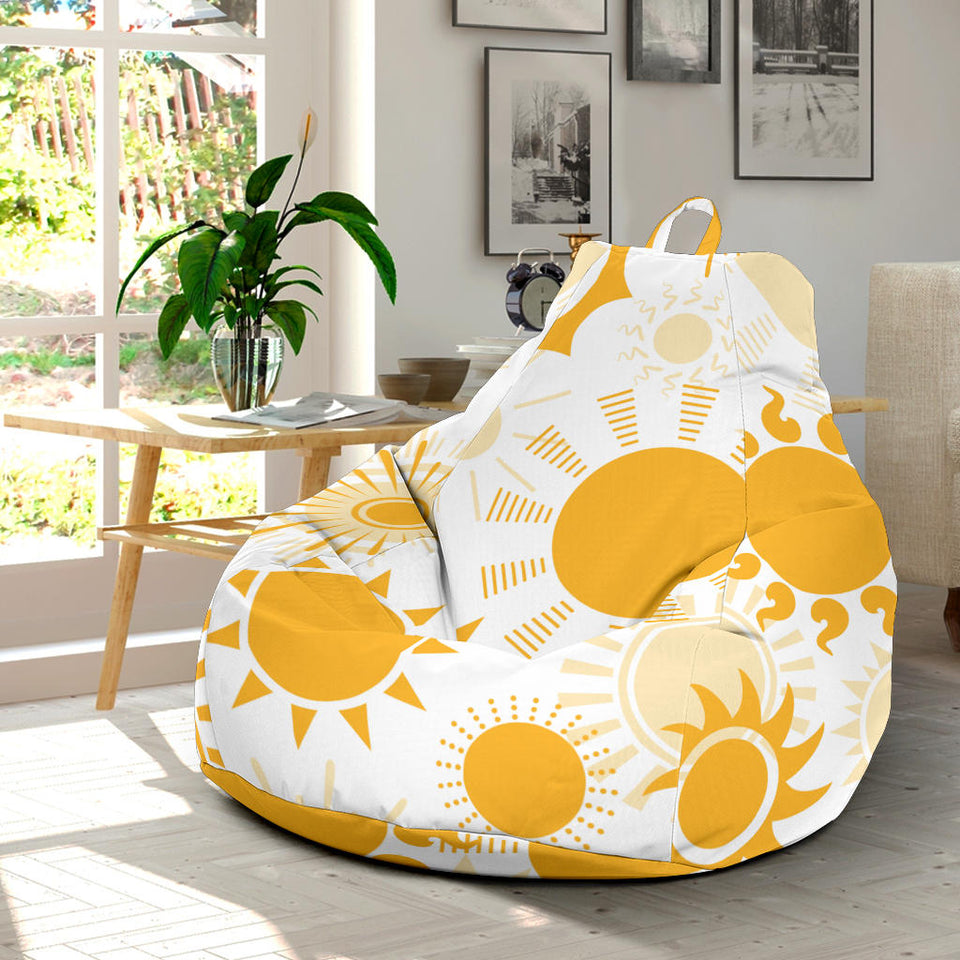 Sun Design Pattern Bean Bag Cover
