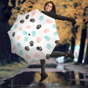 Dog Paws Pattern Print Design 04 Umbrella