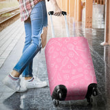 Sweet Candy Pink Background Luggage Covers