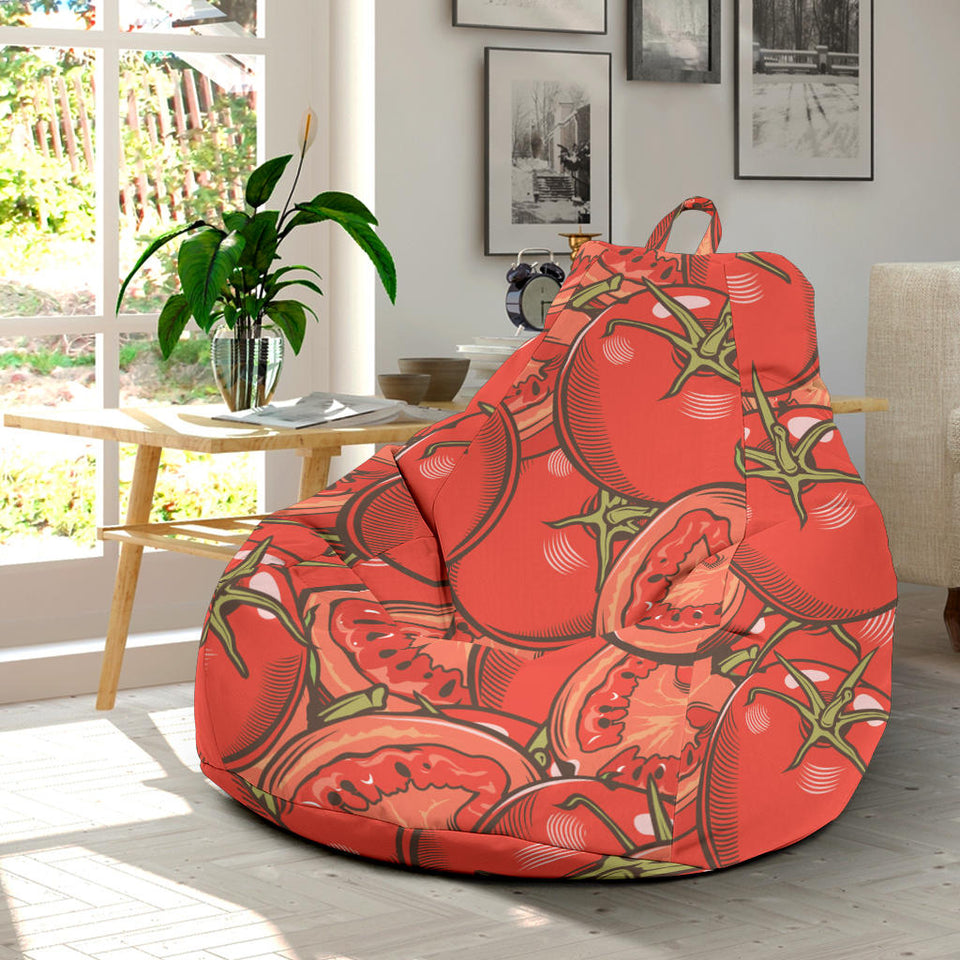 Red Tomato Pattern Bean Bag Cover