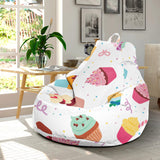 Cake Cupcake Design Pattern Bean Bag Cover