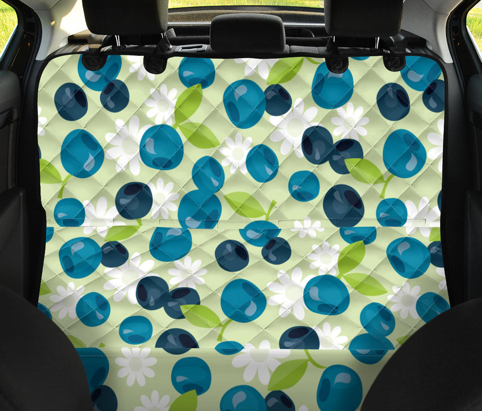 Blueberry Flower Pattern Dog Car Seat Covers
