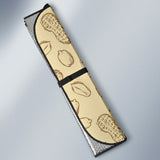 Hand Drawn Peanuts Pattern Car Sun Shade