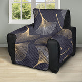 Gold ginkgo leaves Recliner Cover Protector