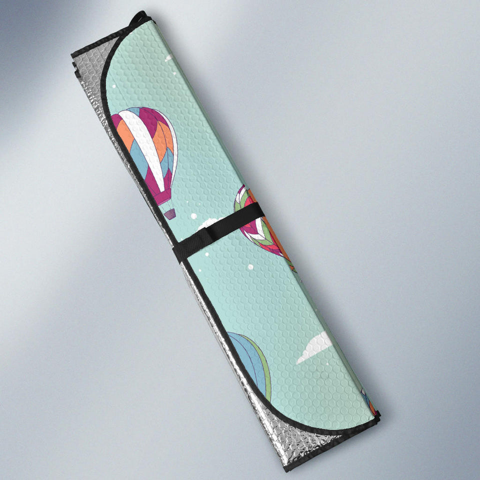Hot Air Balloon Design Pattern Car Sun Shade