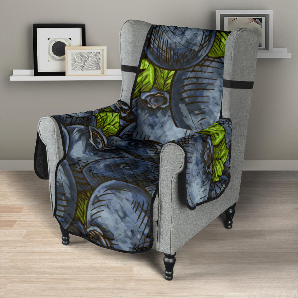 blueberry pattern Chair Cover Protector