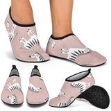 Cute Zebra Pattern Aqua Shoes