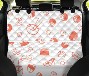 Sushi Pattern Dog Car Seat Covers