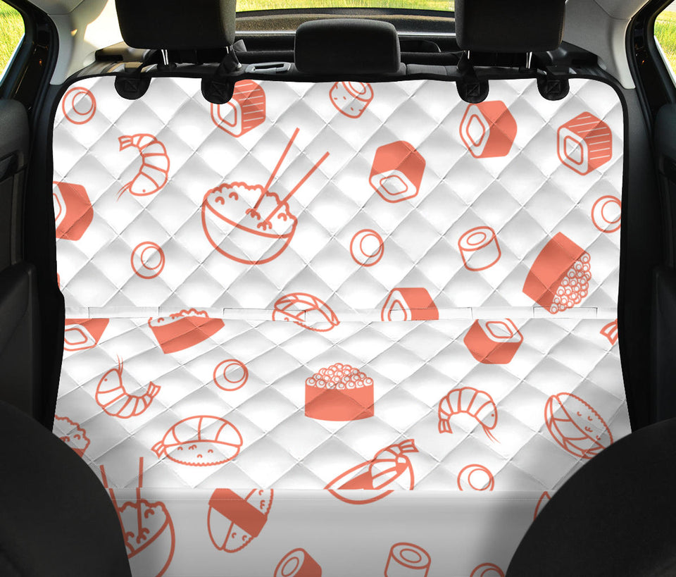 Sushi Pattern Dog Car Seat Covers