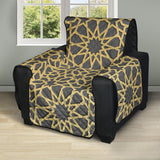 arabic star gold pattern Recliner Cover Protector