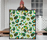 Avocado Design Pattern Premium Quilt