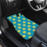 Tennis Pattern Print Design 05 Front and Back Car Mats