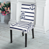Anchor Rope Nautical  Pattern Dining Chair Slipcover
