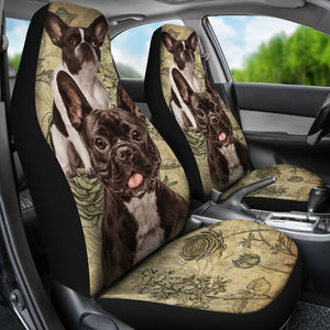 French Bulldog Set Car Seat Covers (Set Of 2)