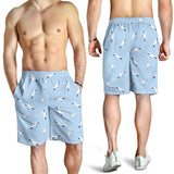 Seagull Pattern Print Design 02 Men Shorts